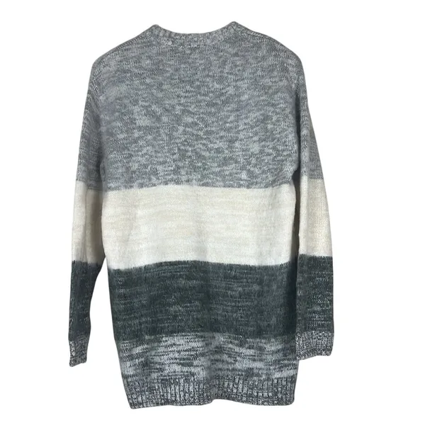 Universal Threads Colorblock Space Dye Knit Pullover Sweater Grey Cozy Size XS - Image 5