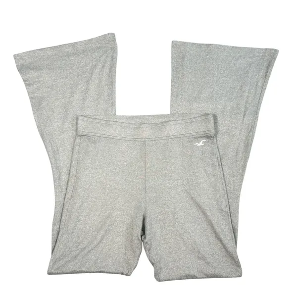 Hollister Flare Yoga Pants Womens Small Short Gray Heathered Stretch Lounge - Image 10