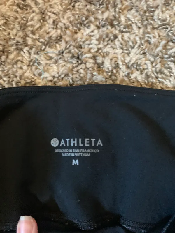 Athleta Elation Velvet Tight Black Medium - Image 5