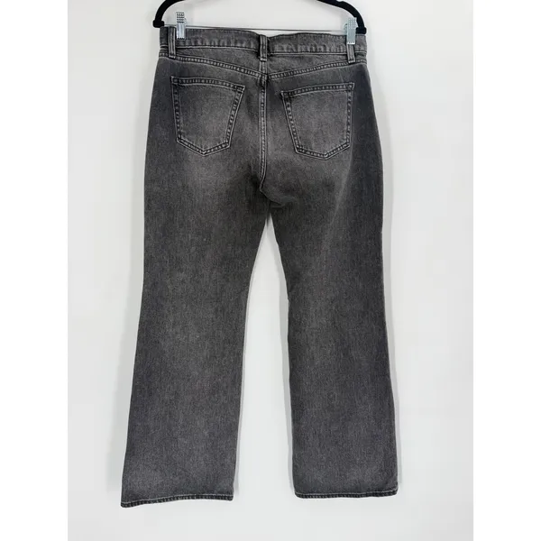 Gap Relaxed Flare Jeans Womens 29/8 Regular Black MidRise Denim 90s Grunge Indie - Image 11