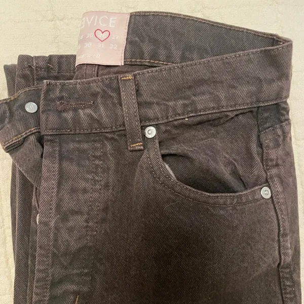 REVICE Ex-boyfriend in the mood brown denim - Image 9