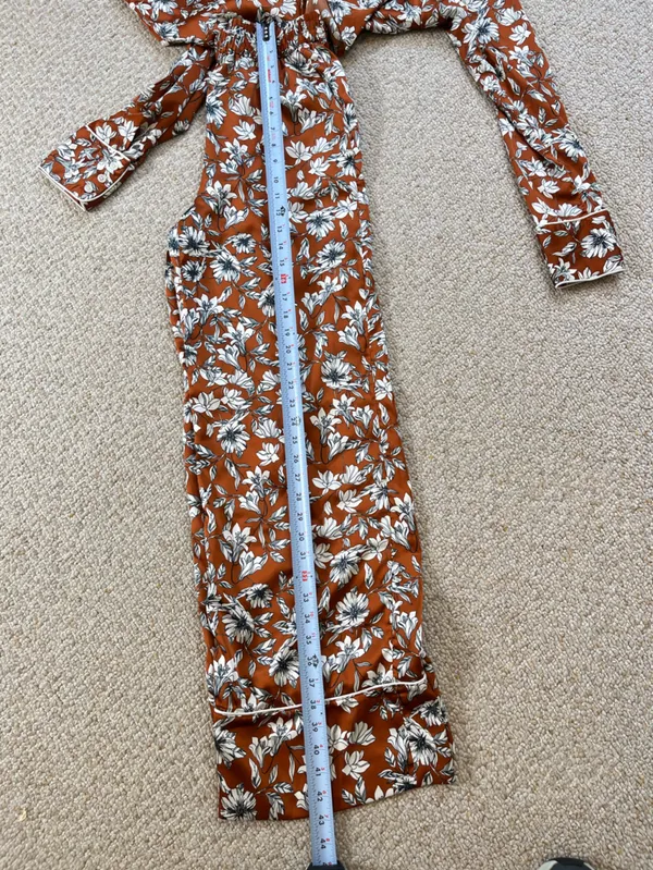 La Ligne X Target Pajamas Set Floral Button Down Top Longsleeve & Bottom XSmall - Image 7