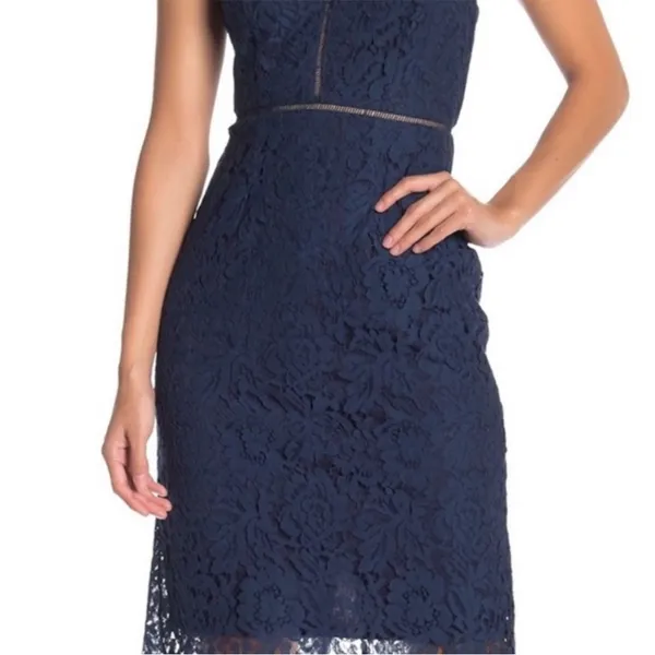 ASTR the Label Navy Lace Dress Size XS - Image 4
