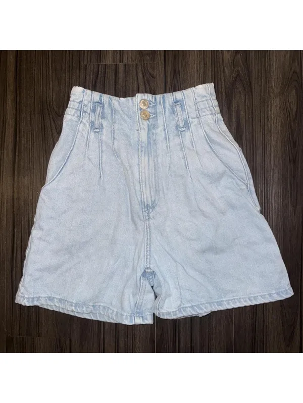 Zara high-waisted denim shorts - Image 2