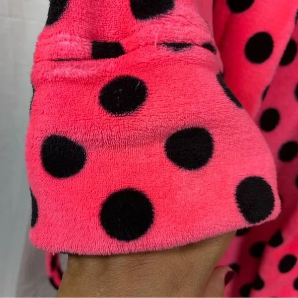 Pink Victoria’s Secret Polka Dot Robe SZ:XS/S - Image 5