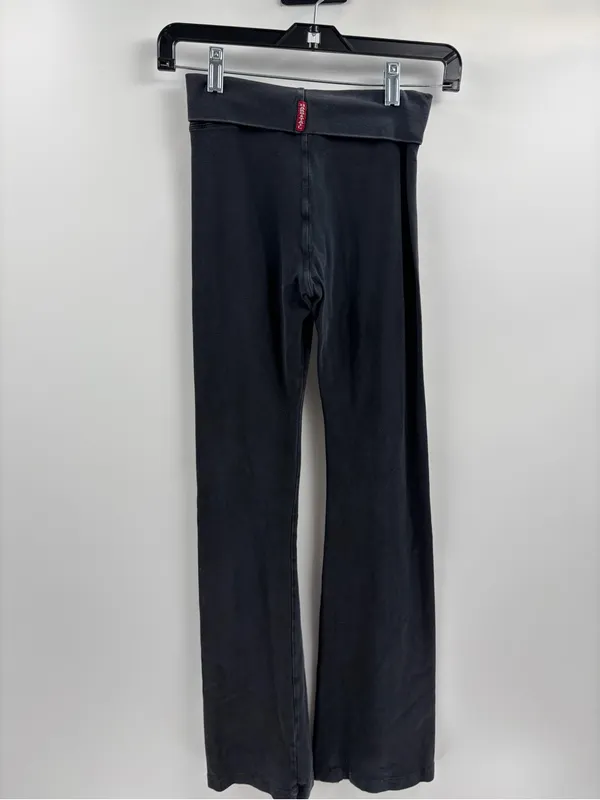 Hard tail y2k 2000s 90s fold over black workout pants leggings size xs - Image 6