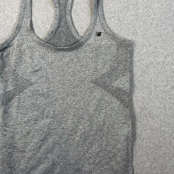 New Balance Gray Racerback Tank Top Women's Medium Running Active Gym Workout - Image 4