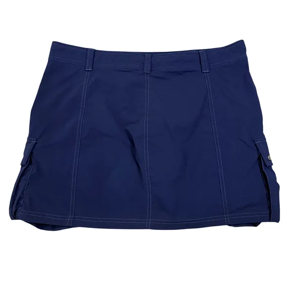 Athleta Navy Blue Cargo Skort Womens size 12 Hiking Golf Activewear Mini Skirt - Image 4
