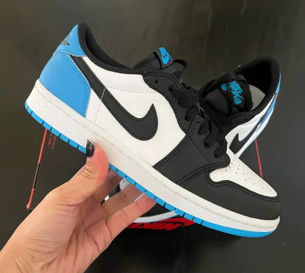 Nike New Air Jordan 1 Retro Low OG Dark Powder Blue - Image 3