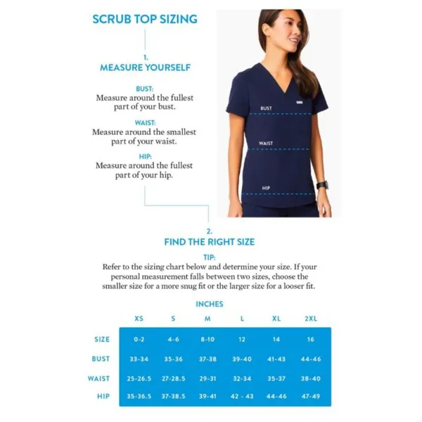 FIGS Women's Catarina Classic V-Neck One-Pocket Scrub Top in Royal Blue Size XL - Image 6