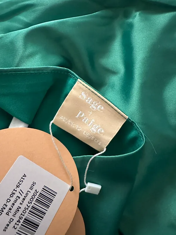 Sage And Paige Green Dress - Image 4