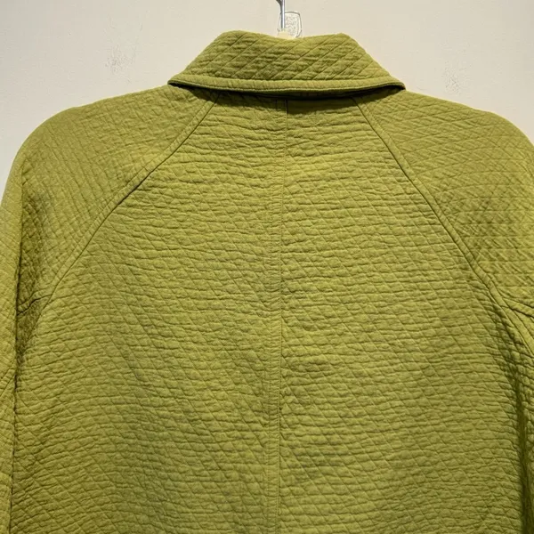NWOT Madewell Quilted Crop Shirt-Jacket Shacket Button Down Green‎ NJ607 Medium - Image 7