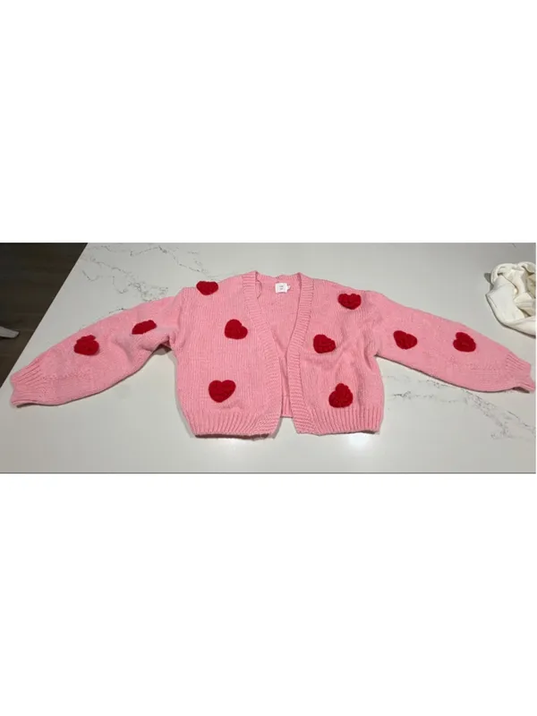NEW Luna Ivy Anthropologie Pink Cardigan Sweater S - Image 3