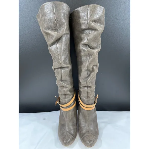 J Shoes Women's Brown Leather Shoes/Heeled Boots Size 6.5 SKU 5663 - Image 2