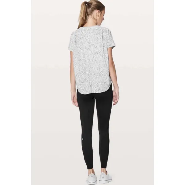 Lululemon Meant To Move Short Sleeve Tee Tiger Space Dye 8 M Anti Stink Run - Image 2