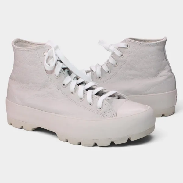 Converse Chuck Taylor Lugged 2.0 Women 11 Desert Sand Leather Platform - Image 14