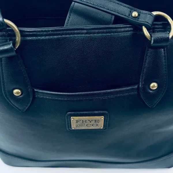 Frye and Co. Black Core Tote Bag Faux Leather - Image 10