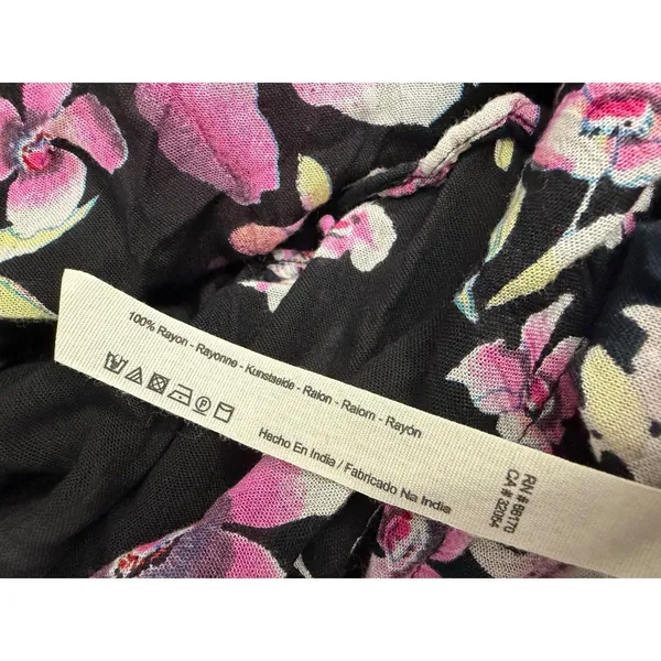 Intimately Free People Garden Party Black Floral Maxi Dress Size Large - Image 10