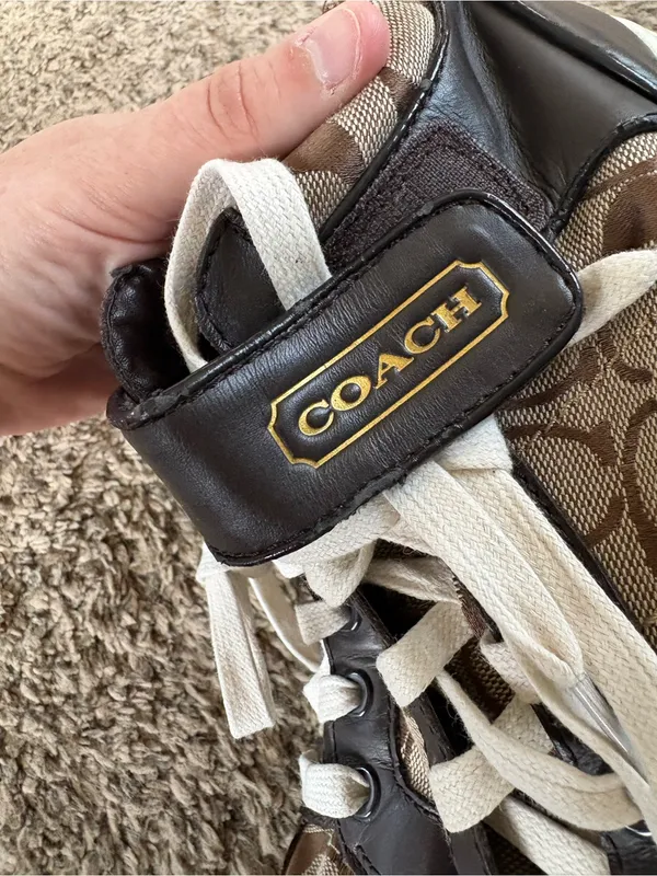 Coach Zoey High-Top Sneakers size 7M - Image 3