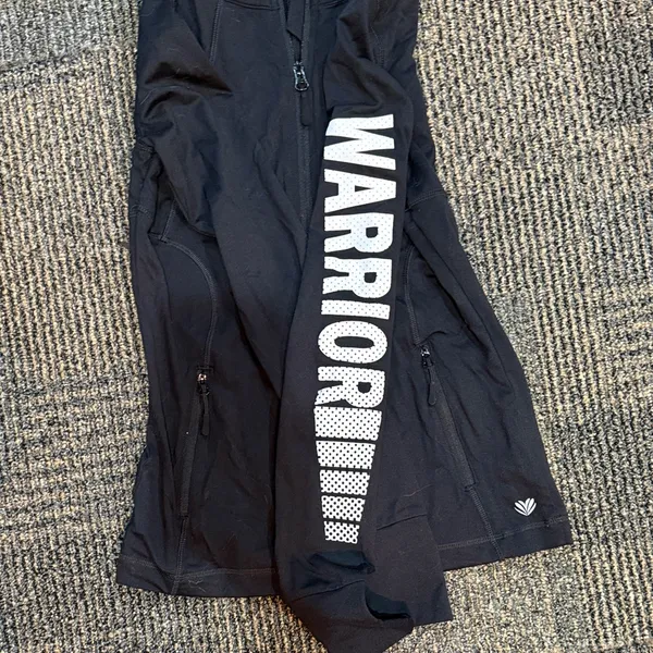 Forever 21 Black Utility Jacket with White Lettering - Image 4