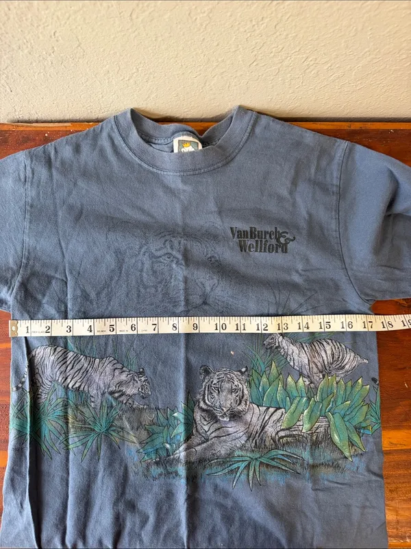 Vintage White Tiger T Shirt Van Burch & Wellford - Image 6
