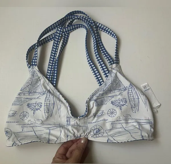 Vineyard Vines Gingham bikini top size S - Image 3