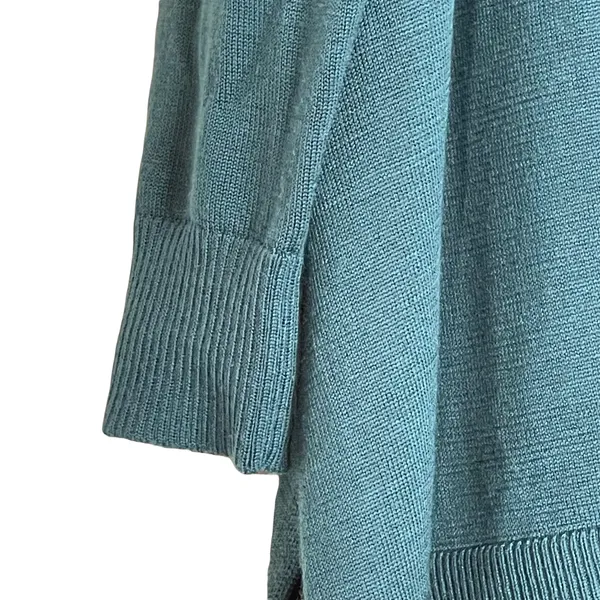 Ann Taylor Loft Womens Open Sweater Size XS Green Wool Blend Long Sleeve‎ - Image 3