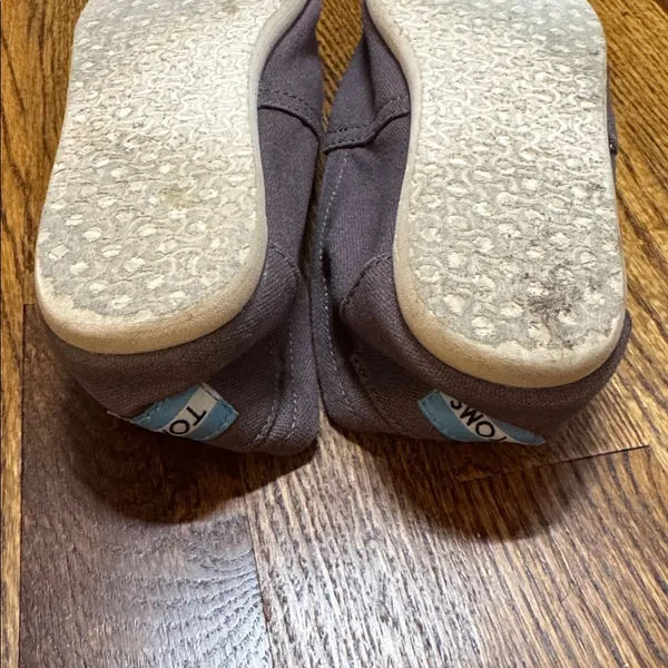 TOMS Gray Classic Canvas Slip-Ons - Image 9
