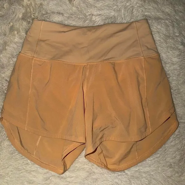 Lululemon Speed Up HR Short 4" Lined Swift Fabric Size 0 Summer Glow - Image 2
