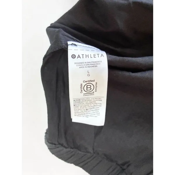 Athleta Paradise Straight Leg Cargo Pant - Black - Size Large - NWT - Image 6