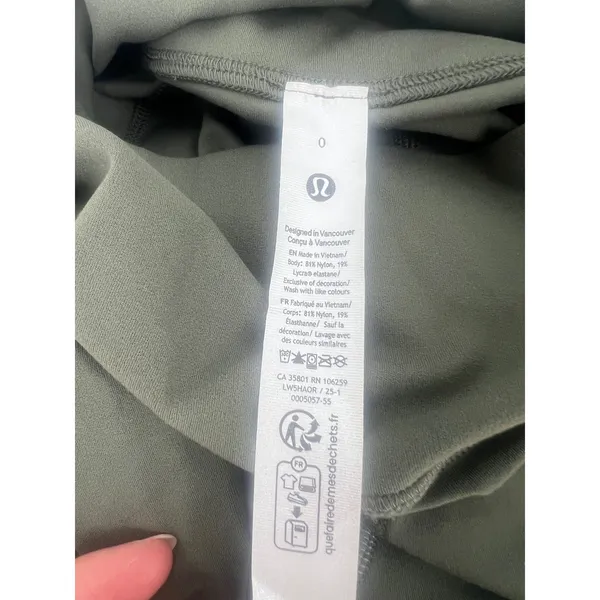 Lululemon Groove Super-High-Rise Flared Pant Army Green Size 0 Nulu - Image 5