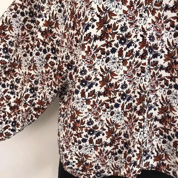 NWT Abound Floral Balloon Sleeve Oversized Blouse - Image 3