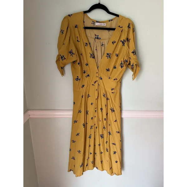 FAITHFULL THE BRAND BILLIE MIDI DRESS IN‎ DOLORES FLORAL SIZE Medium 6 - Image 2