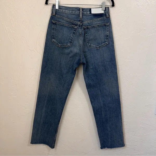 NWOT Re/Doke 70s Stove Pipe High Rise straight crop jeans size 25 - Image 9