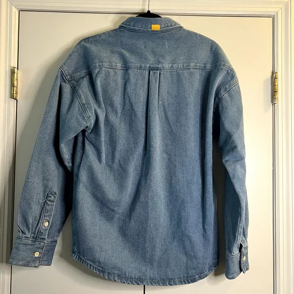 Yellow the label Yelabel Denim button down shirt blue size XS New - Image 8