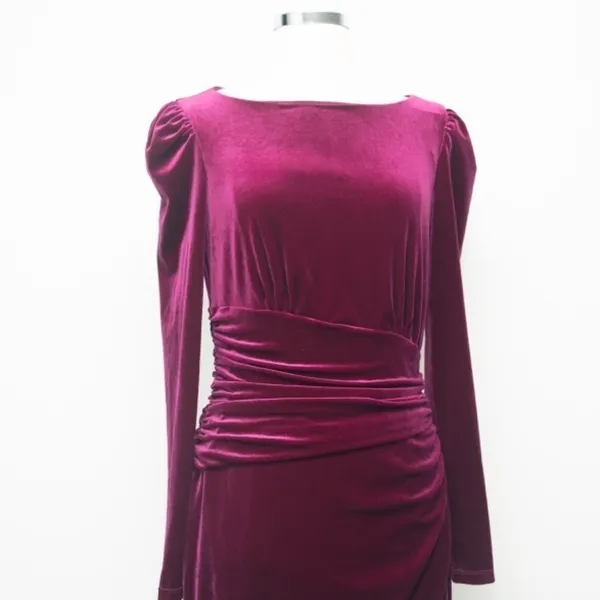 Lauren Ralph Lauren Velvet Cocktail‎ Dress Size 2 - Image 10