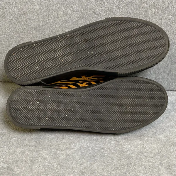 Mango Monki Zebra Print Platform Sneaker‎ Women's Size 9 Yellow Black Animal Lace FLAW - Image 10