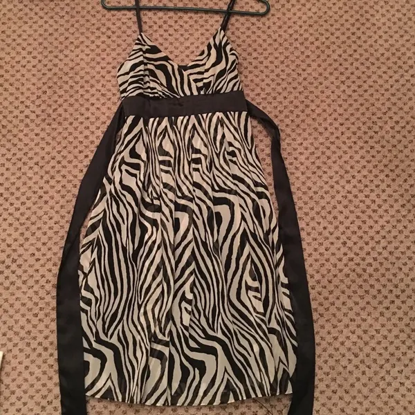 ZEBRA PRINT DRESS Black Size M - Image 2