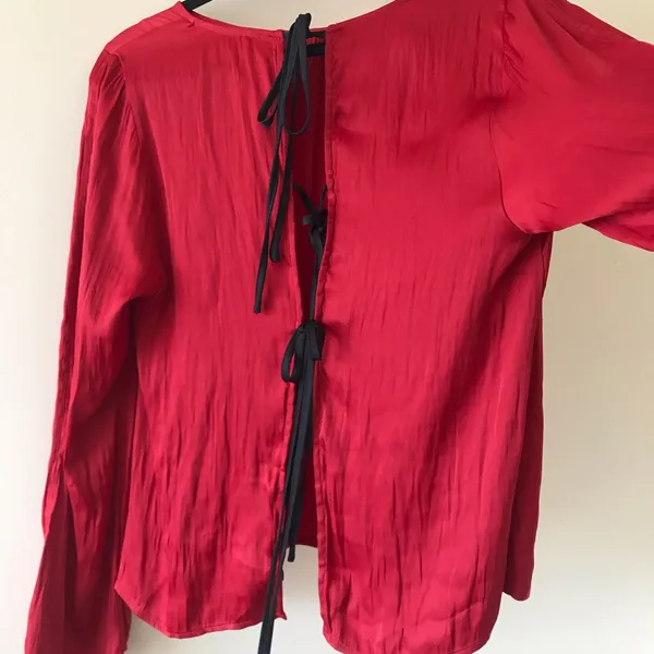 Free People Arabella Open Ribbon Tie Back Blouse, NWT - Image 9