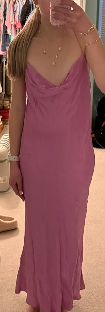 ZARA Satin Dress Midi - Image 5