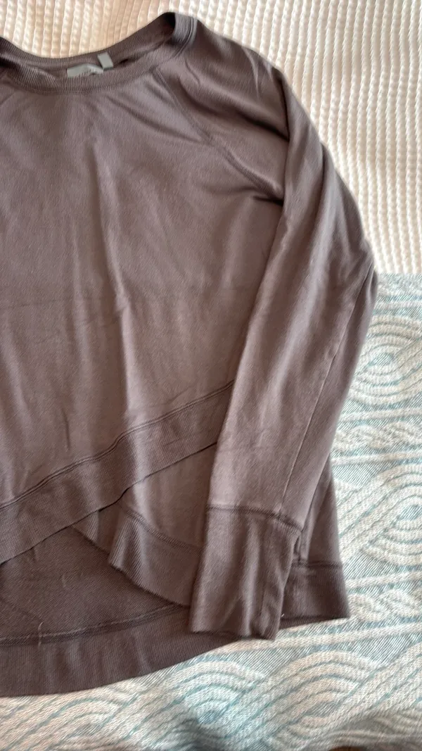 Grey Athleta Long Sleeve Sweatshirt - Image 2