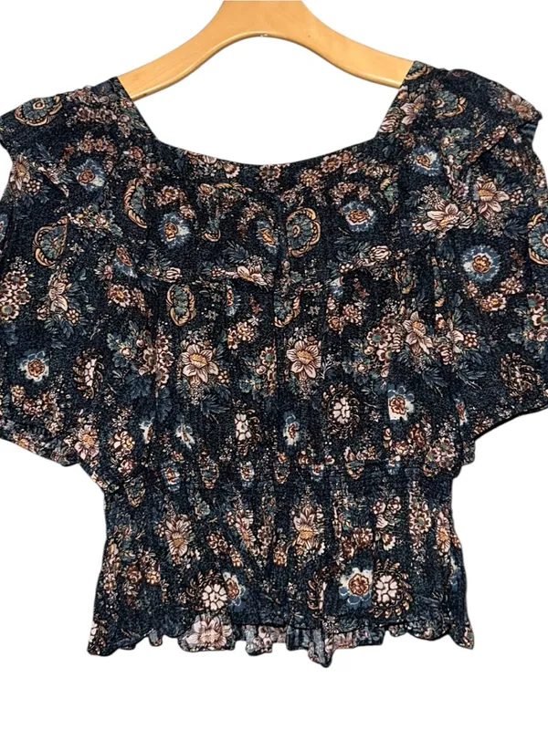 Ulla Johnson Women’s Size 8 Warner Square Neck Ruffle Peplum Cotton Blouse Top - Image 8