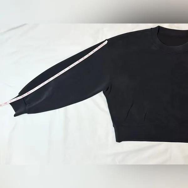 Lululemon NWOT Perfectly Oversized Cropped Crew *Softstreme - Black - 6 - Image 12