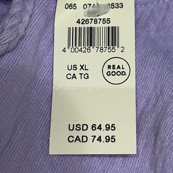 Aerie Easy Street Oversized Sweatshirt XL NWT Peasant Boho‎ Lavender Purple Boxy - Image 9