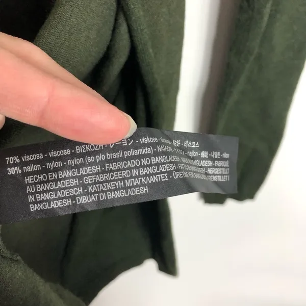 Zara knit green sweater women’s size‎ small - Image 5