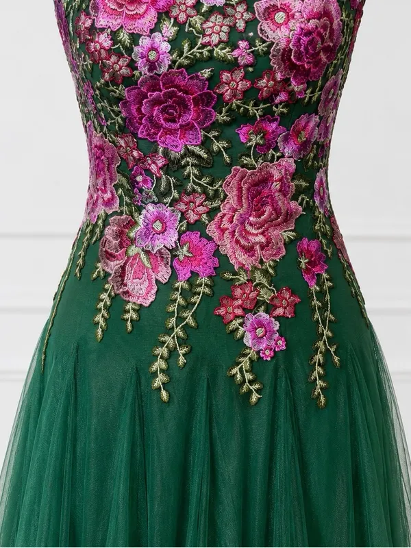 JJ's House Floral Embroidered Formal Gown Prom Evening Dress Size US 4 EU 36 NWT - Image 5