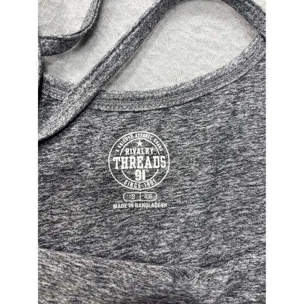 Rivalry Threads T-Shirt Small Iowa‎ State Cyclones Grey Strappy Scoop Back Tee - Image 5