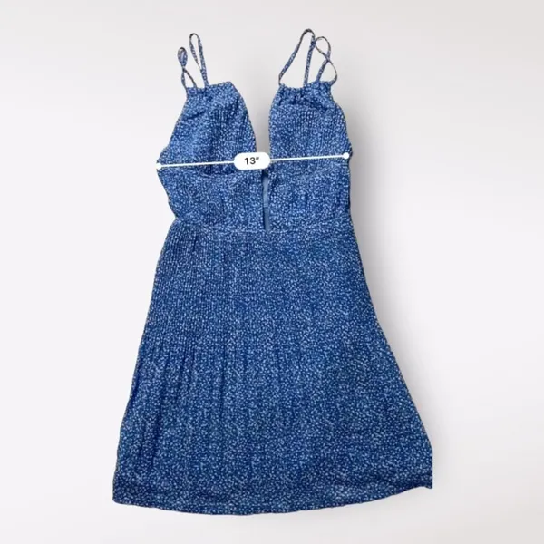 Missguided NWT Blue Floral Strappy Mini‎ Dress Size 4 - Image 3