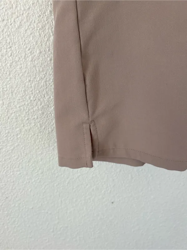 FIGS Catarina Scrub Top in tan sz small - Image 6