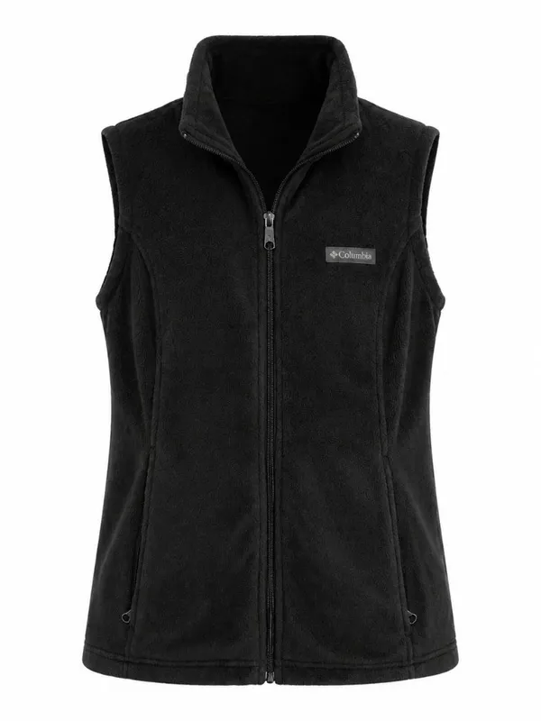 Columbia Black Full Zip Fleece Vest Women’s M - Image 2